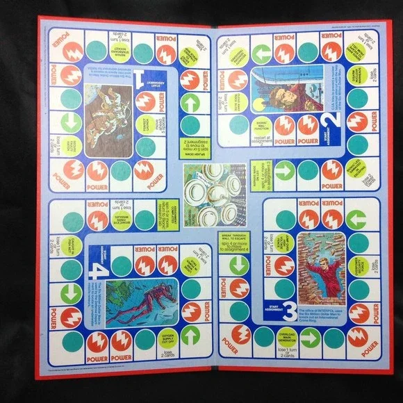 The Six Million Dollar Man Game REPLACEMENT Board Man Cave Decor Scuba Astronaut - Picture 2 of 12